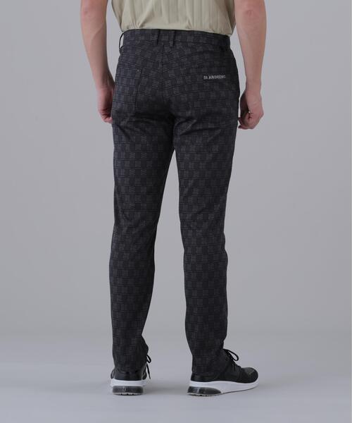 超美品St.ANDREWs ストレッチジャガードパンツ St ANDREWS パンツ 「St ANDREWS」「ストレッチ」SAモノグラム