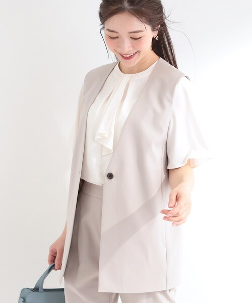 SHOO・LA・RUE（シューラルー） ベスト ジレ 「セットアップ可/洗濯後