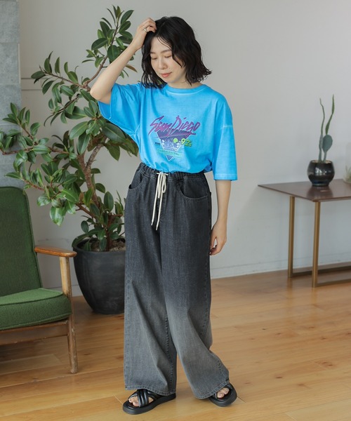 「LEPSIM」 フラットサンダル MEDIUM ブラック レディース_画像2