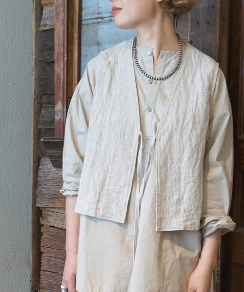 journal standard luxeベスト白リネン JOURNAL STANDARD LUXE（ジャーナルスタンダード ラックス） コート