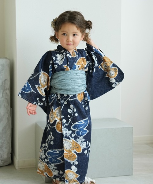 utatane 浴衣 2026新作 浴衣ワンピース2点セット 男女兼用 キッズ 子供