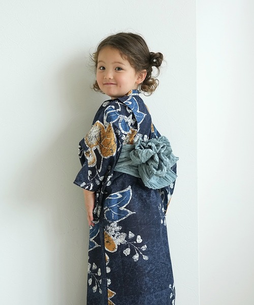 utatane 浴衣 2026新作 浴衣ワンピース2点セット 男女兼用 キッズ 子供