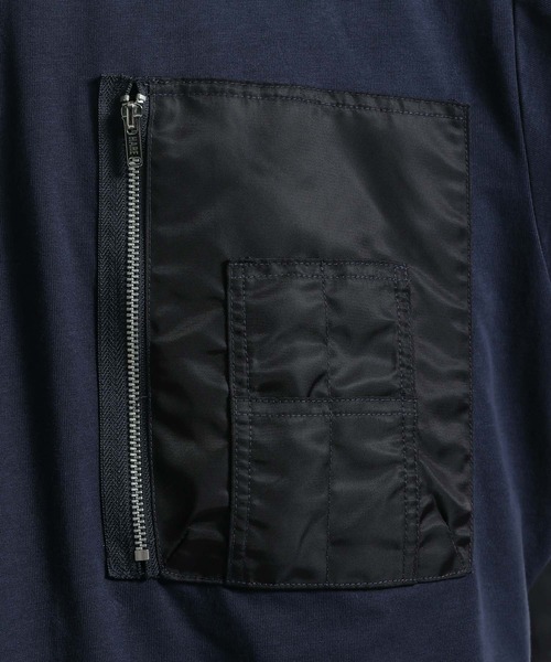 tシャツ MA-1ドッキングプルオーバー(HARE) メンズの画像