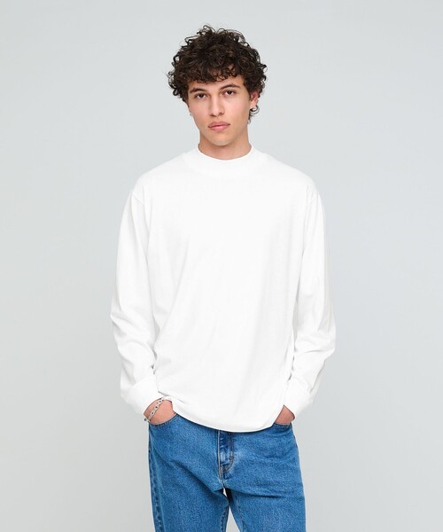新品未使用　45R モックネック 長袖カットソー グリーン green label relaxing（グリーンレーベルリラクシング） tシャツ