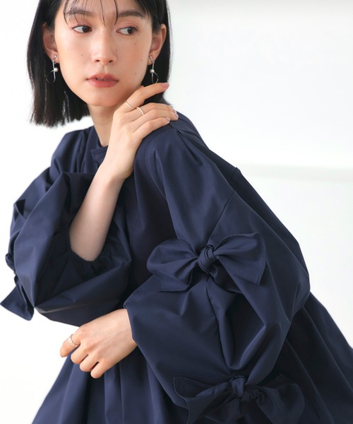 「RUIRUE BOUTIQUE」 長袖ブラウス S ブラック レディース_画像7