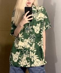 アロハシャツ ブラウス シャツ 夏 半袖 ヴィ...の詳細画像1
