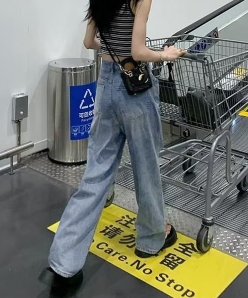 「Miniministore」 デニムパンツ S ブラック レディース_画像5