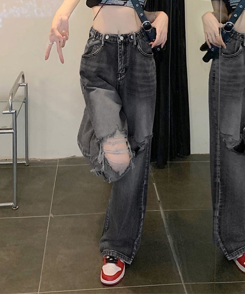 「Miniministore」 デニムパンツ S ブラック レディース_画像8