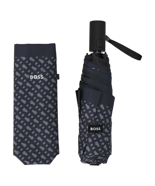 BOSS（HUGO BOSS） 日傘 折りたたみ傘 折り畳み 晴雨兼用 自動開閉