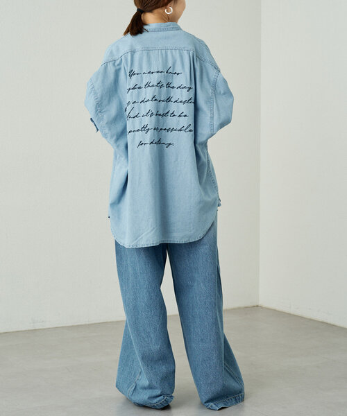 「LOUNGEDRESS」 デニムパンツ MEDIUM ブルー レディース_画像6