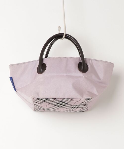 美品✨バーバリーブルーレーベル ノバチェック ハンドバッグ ナイロン ピンク BURBERRY BLUE LABEL（バーバリーブルーレーベル） チェック柄