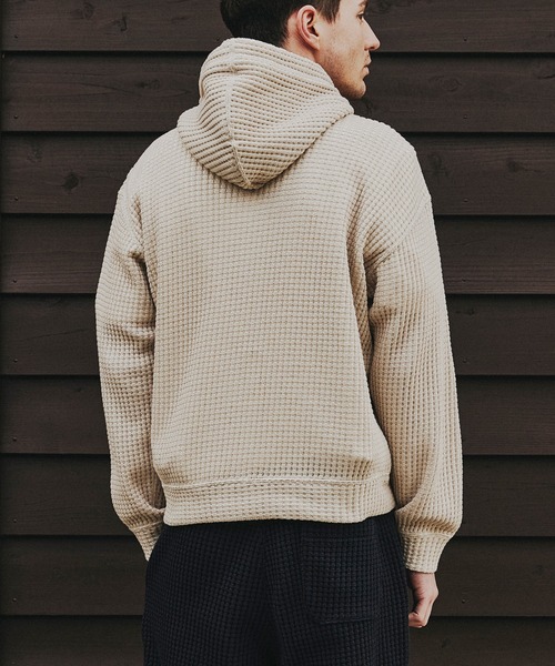 SEAGREEN（シーグリーン） パーカー ONI WAFFLE RELAX HOODIE オニ