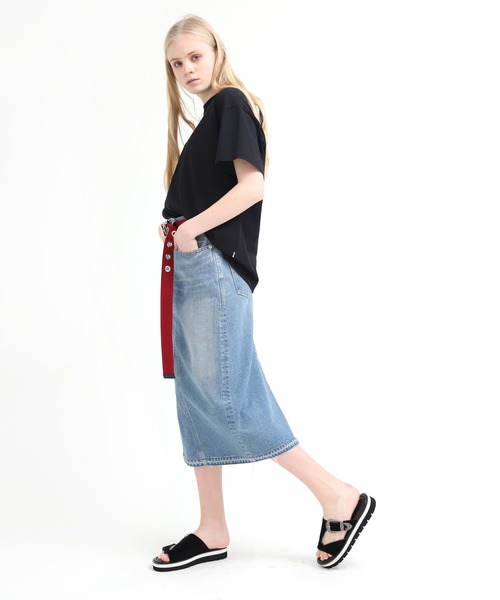 RNA デニムスカート G0991 デニムリメイクロングスカート