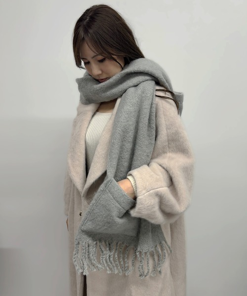 Flowering（フラワーリング） マフラー ストール ポケット付きマフラー