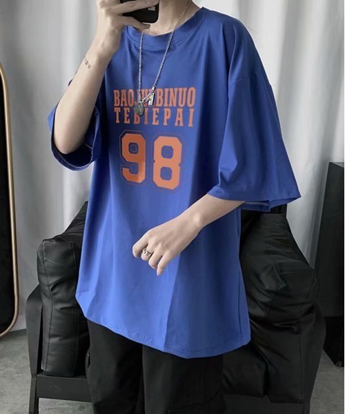 美品✨Perfume Closet ビッグシルエットTシャツ ネイビー M NEW GENTLEMAN tシャツ NO.98 ビッグシルエットT メンズ