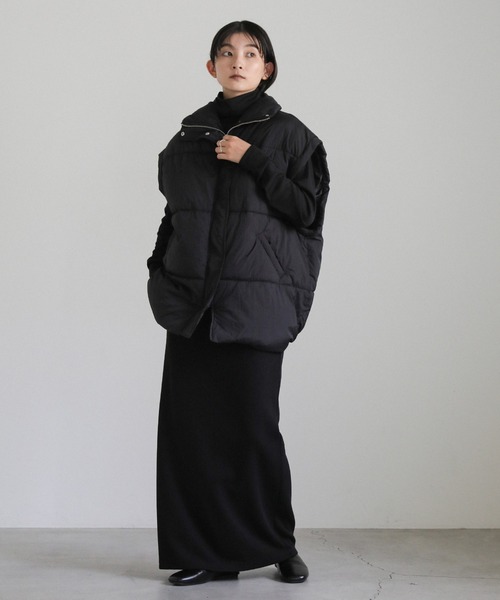 【美品】  ダウンベスト 黒　Sサイズ select MOCA（セレクトモカ） ダウンベスト ダウン オーバーサイズ