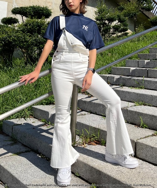 tシャツ 「MLB/New York Yankees」モックネックTシャツ レディース メンズ BACK TO THE FIELD tシャツ 「MLB/New York Yankees」モック