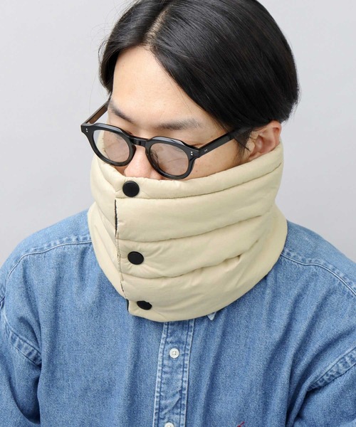 ナゴンスタンス　ハイネックフードパーツ グレー ネックウォーマー MEDIUM CALIFORNIA OUTFITTERS ネックウォーマー スヌード Z-2-SP-11B19