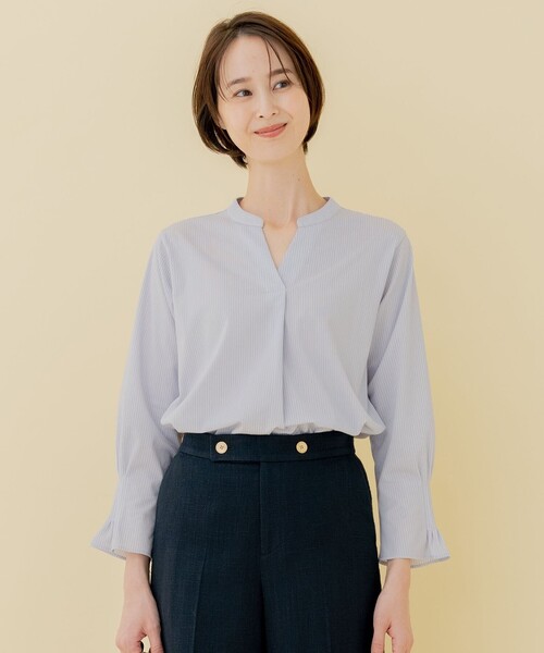 tシャツ 「XSサイズ〜/洗える」トリコットジャージー プルオーバー レディース 自由区 tシャツ 「XSサイズ〜/洗える」トリコットジャージー