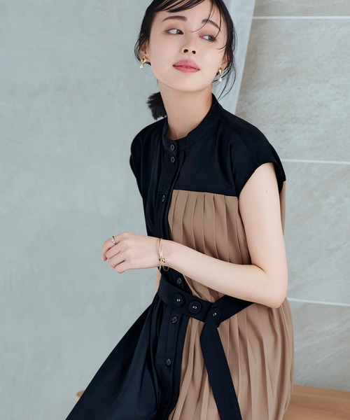 RUIRUE BOUTIQUE（ルイルエブティック） ワンピース プリーツパネル