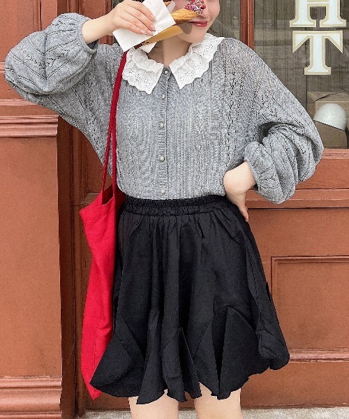 まめ子　アンゴラ入りニットトップス・カーディガン 2WAYアンゴラ混ニット | ニット | Noela OFFICIAL WEB STORE