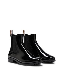 未使用 HUGO BOSS 本革ブーツ 梅雨対応 24cm 未使用 HUGO BOSS 本革ブーツ 梅雨対応 24cm
