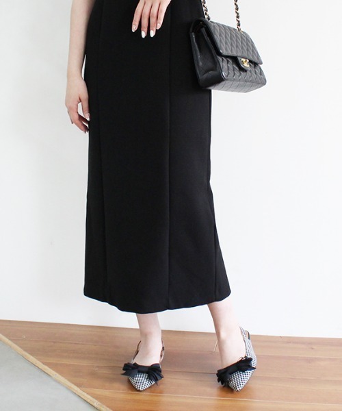 ワンピース パフショルダースクエアネックワンピース