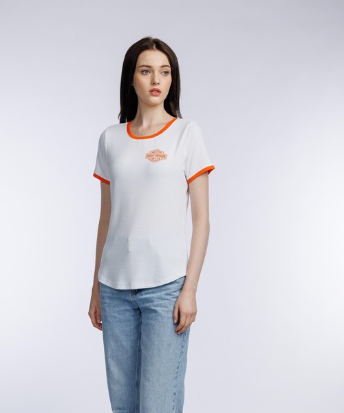 tシャツ Screamin' Eagle(R)リンガーTシャツ レディース Harley Davidson tシャツ Screamin' Eagle(R)リンガーTシャツ