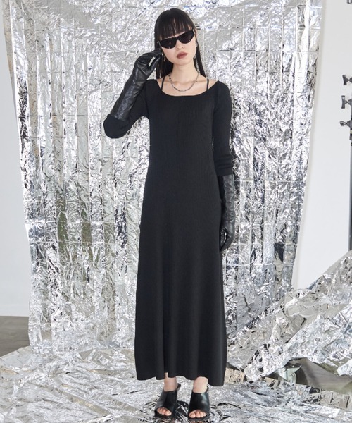ワンピース LOOSE FIT KNIT DRESS/ルーズフィットニットドレス  