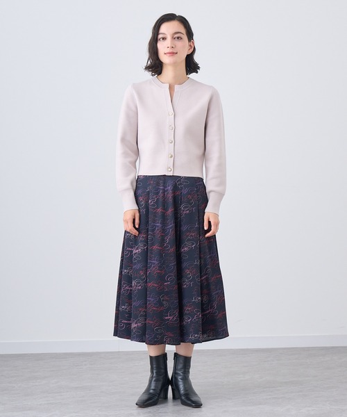 アナイ　カーディガン　メリノウールビジュー釦カーディガン　プルオーバー ANAYI カーディガン メリノウールビジュー釦カーディガン レディース