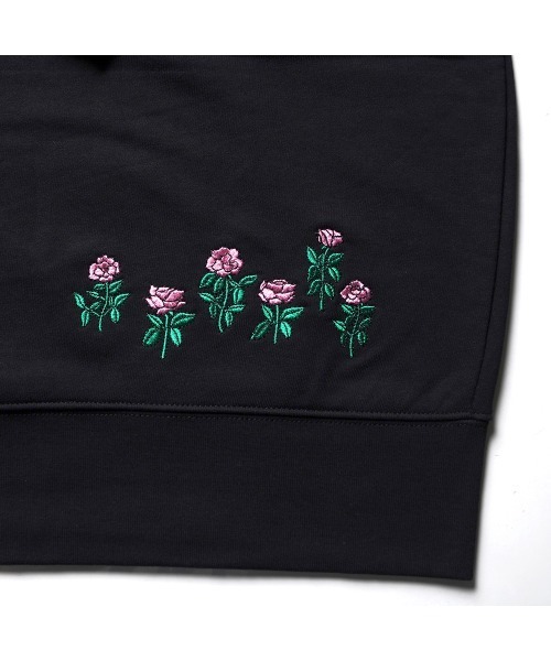 な*様 新品未使用 STUDIO SEVEN パーカー ブラック EXILE N STUDIO SEVEN パーカー Rose Black Hoodie フーディー パーカー UNISEX