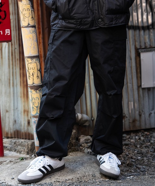 【レア】ジルボー 90s メンズ ホワイト ワイドカーゴパンツ USED ワイドカーゴパンツ メンズ ストリート系 ビッグシルエット[品番