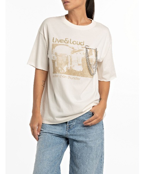 tシャツ LIVEフェスプリントジャージーTシャツ レディース