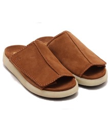 CLARKS スライド サンダル ブラウン ベルクロ ウエッジ CLARKS スライド サンダル ブラウン ベルクロ ウエッジ (Clarks