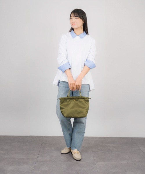 YUFU トートバッグ 「YUFU/ユフ」日本製 ナイロン舟形 巾着
