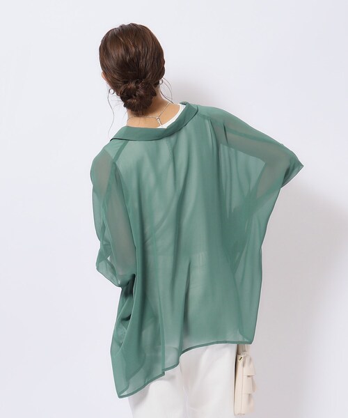 ブラウス シャツ シアーシャツブラウス/洗える レディース PROPORTION BODY DRESSING ブラウス シャツ シアーシャツ