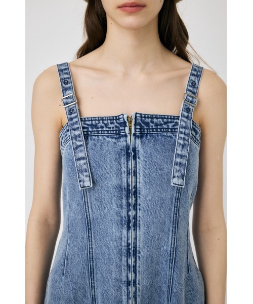MOUSSY（マウジー） ワンピース 夏 ZIP UP DENIM ドレス : ZOZOTOWN