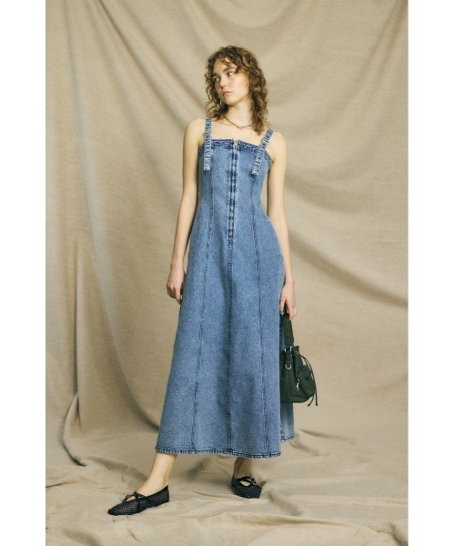 MOUSSY（マウジー） ワンピース 夏 ZIP UP DENIM ドレス : ZOZOTOWN