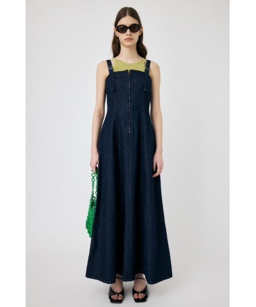 MOUSSY（マウジー） ワンピース 夏 ZIP UP DENIM ドレス : ZOZOTOWN 