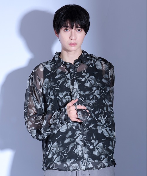 Ellno Loset シャツ ネクタイツキシアーシャツ メンズ