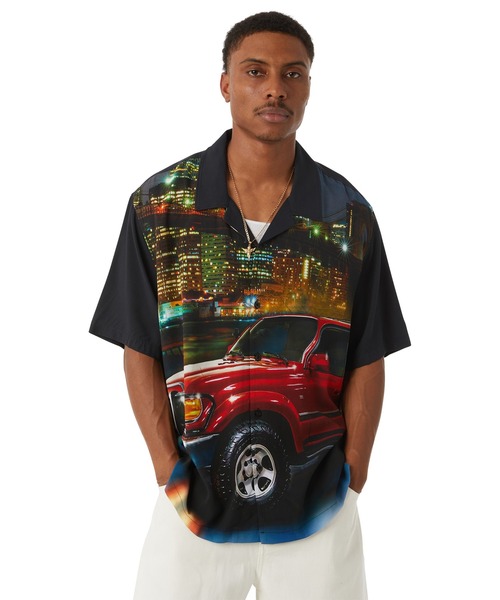 シャツ HUF X LAND CRUISER BIG CITY RESORT SHIRT / HUF ハフ トヨタ  