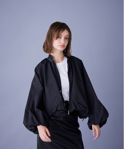 Marilyn Moon プリーツツイルバルーンブルゾン新品未使用タグ付き Marilyn Moon（マリリンムーン） ブルゾン アウター プリーツツイル