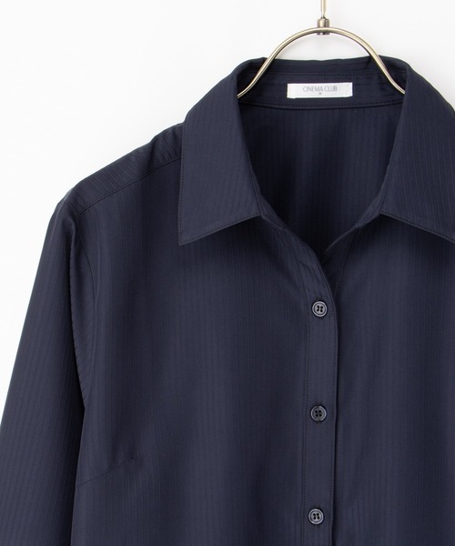 ブラウス シャツ ORGANDY SKIPPER SHRIT レディース INCEDE ブラウス シャツ スキッパーロングブラウス レディース