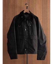 ジャケット・アウター Barbour spey jacket Women's Spey Waxed Jacket(10(WOMEN) Black×Cardinal/BLK): Barbour