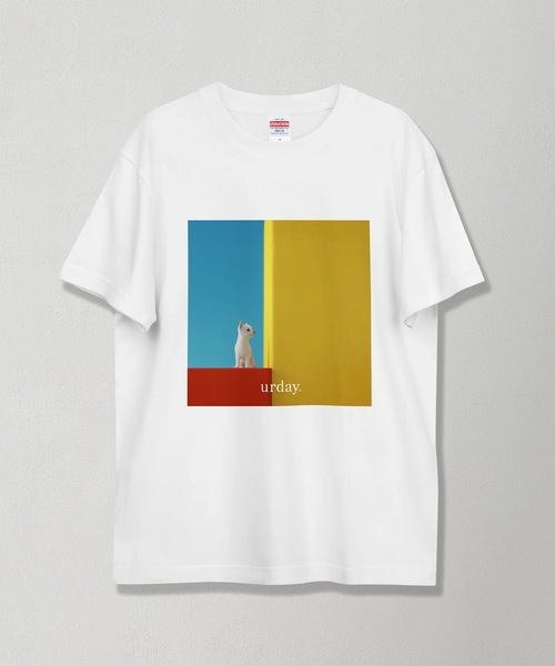 tシャツ urday / White Dog / フォトTシャツ レディース メンズ