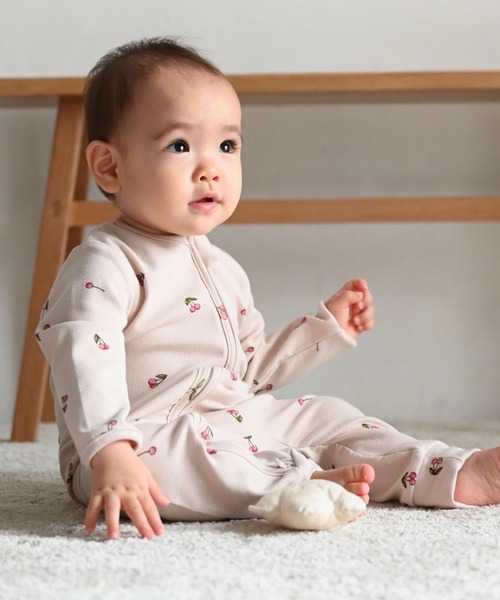 PUPPAPUPO（プッパプーポ） ベビー服 ロンパース ダブルジップ 長袖