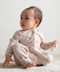 ベビー服 ロンパース ダブルジップ 長袖 カバ...の詳細画像1