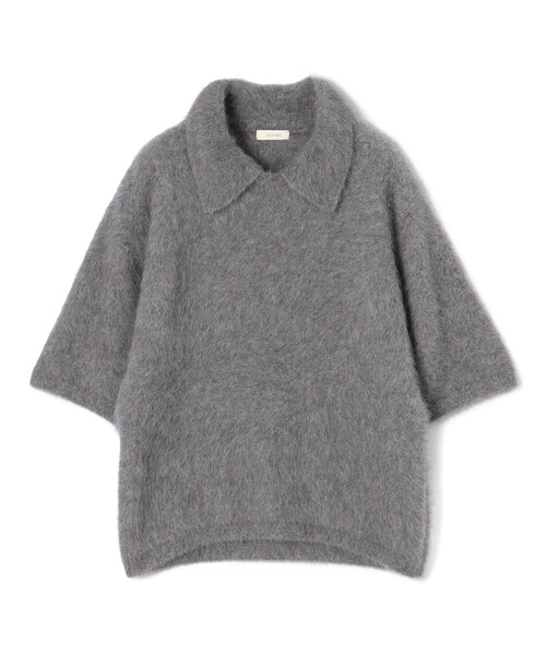 ニット フォックスカシミヤ シャツカラープルオーバー レディース  