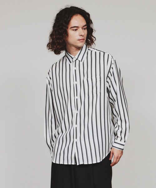 tk.TAKEO KIKUCHI シャツ ストライプシャツ メンズ : ZOZOTOWN