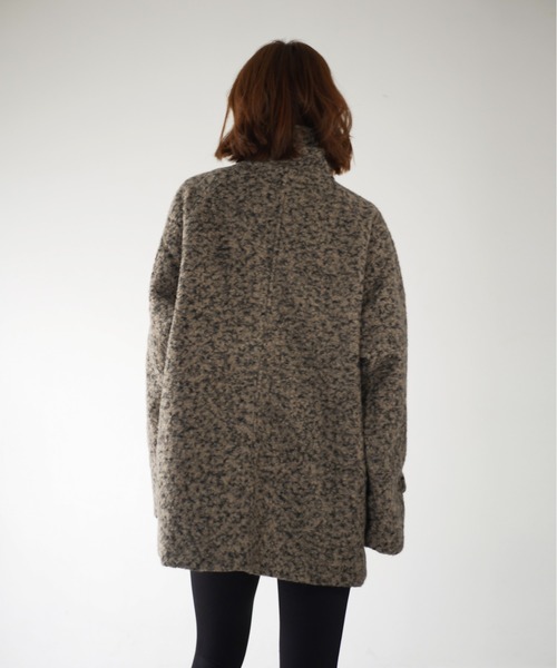 コート ピーコート stand coller mix boa coat レディース : 87086751 